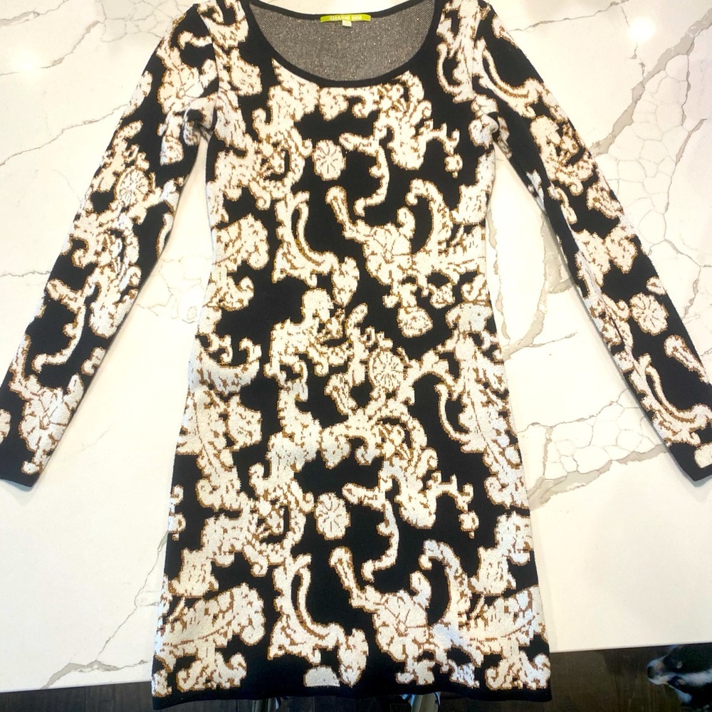 Gianni Bono Sweater dress Xs with metallic detail